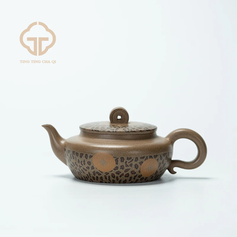 范陶琦制  金钱豹（四）老段 220cc 家用紫砂壶泡茶茶壶