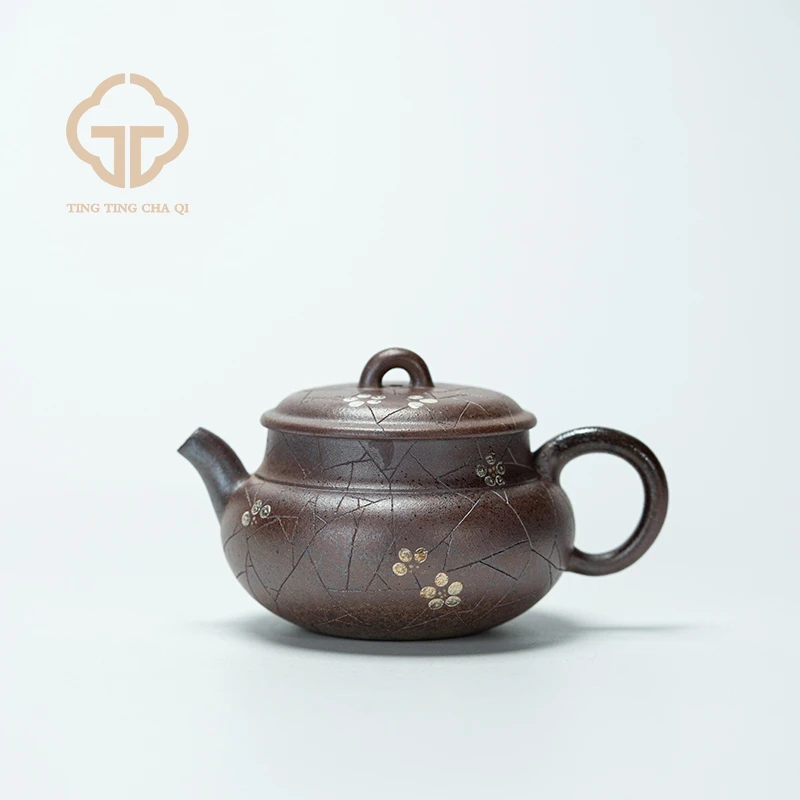 周莉 银壶系列 缠花福禄 柴烧  165cc 紫砂壶家用泡茶茶壶