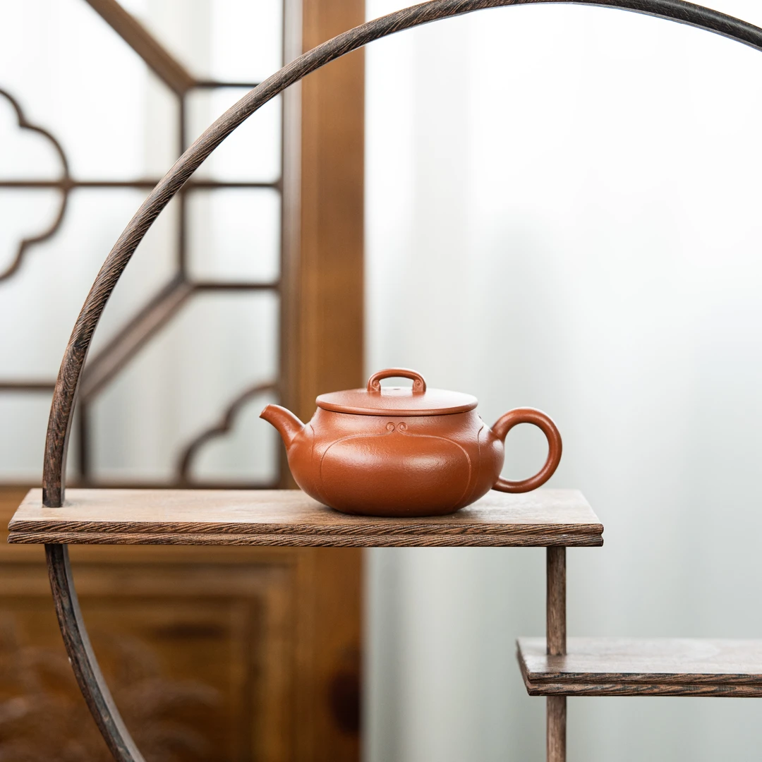 哲园 林曼曼 亨通如意 赵庄朱泥130cc 紫砂壶