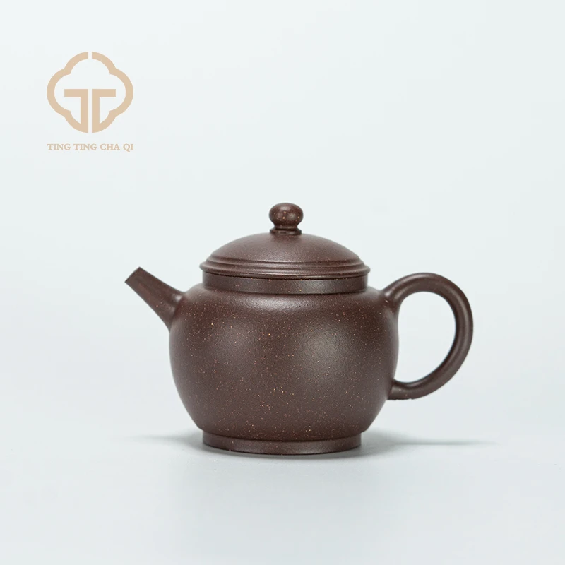 陈洁制 静和 表层老紫泥 131cc家用紫砂茶壶