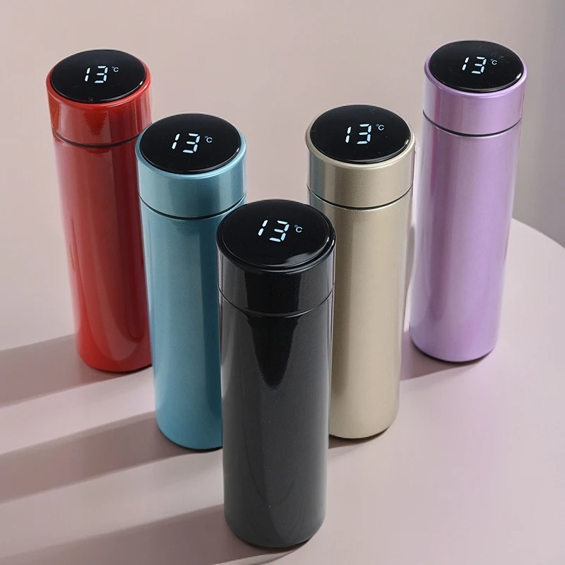 304不锈钢智能测温保温杯泡茶杯便携温度水杯女士高档智能保温杯