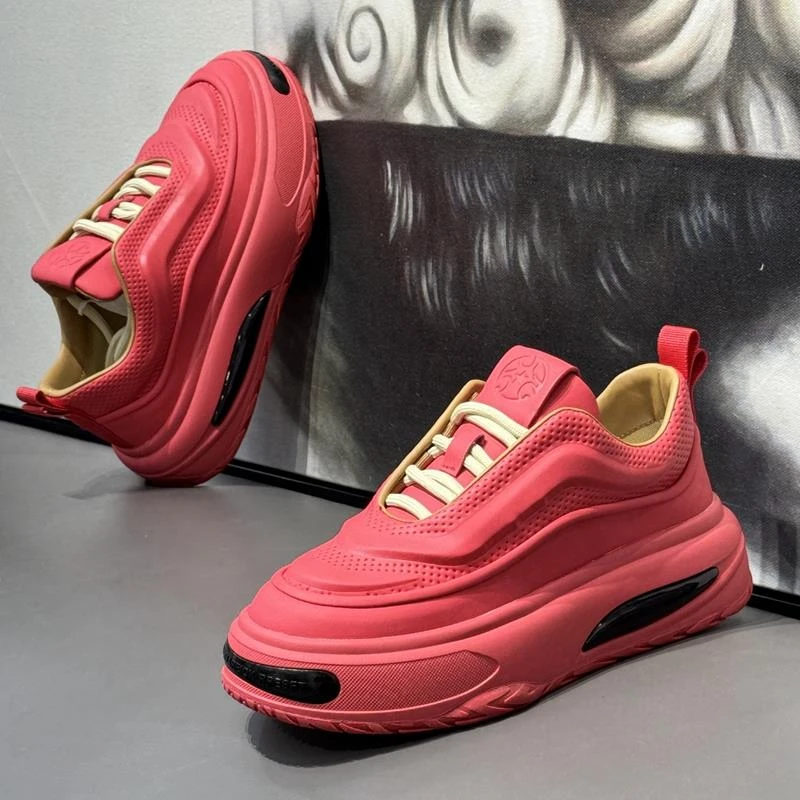 男鞋春秋款2024新款小白鞋厚底增高男士老爹鞋潮流百搭休闲运动鞋