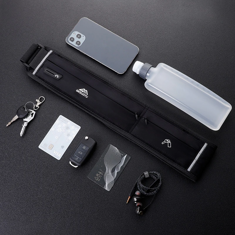 跑步手机腰包男女士夏季跑步手机包多功能跑步必备六件装备