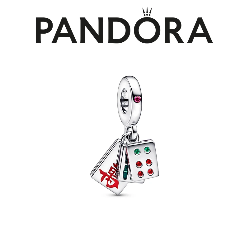 PANDORA/潘多拉 吊坠925银 好运六六六吊饰本命年幸运DIY串珠礼物