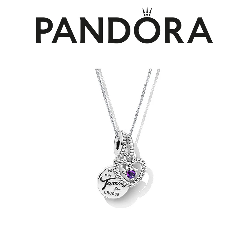 PANDORA/潘多拉 坠链均925银 生日礼物灵动星语心愿项链会员专享