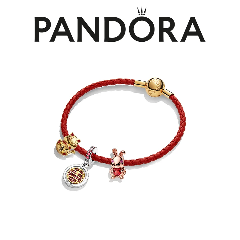 PANDORA/潘多拉 925银手链 新年国潮五福招财守福手链套装