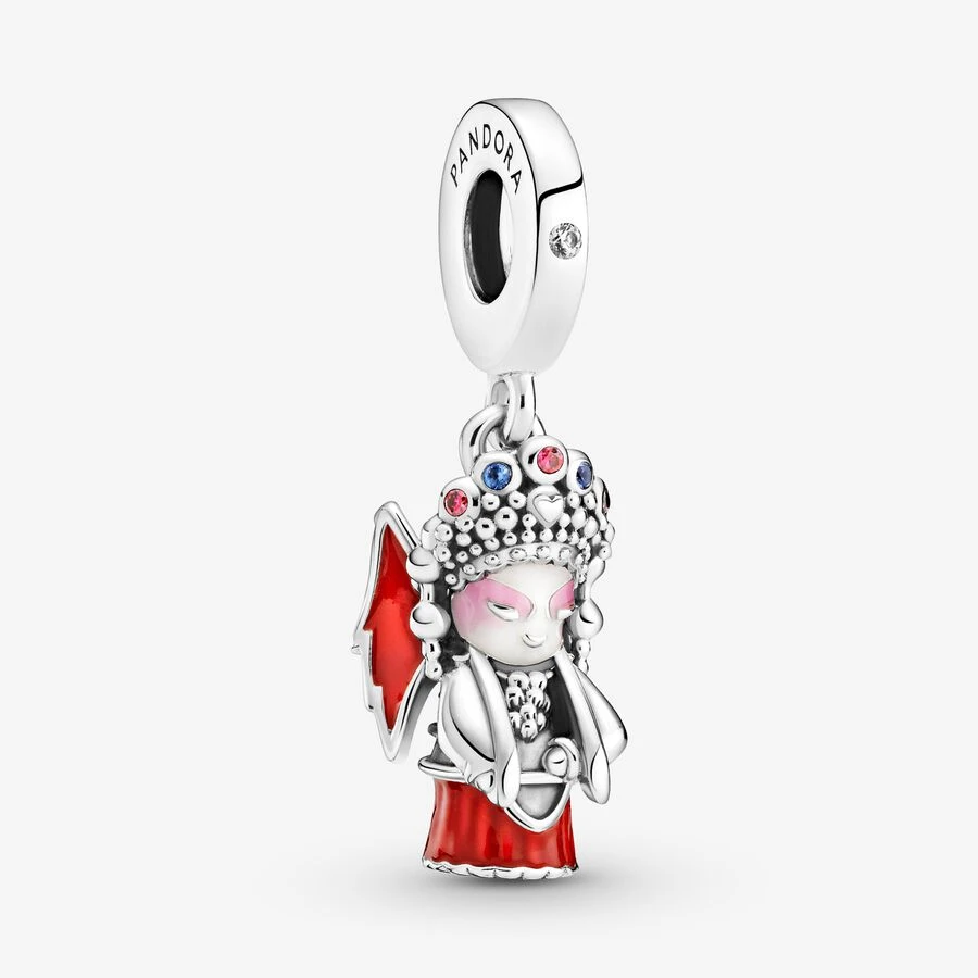 PANDORA/潘多拉 925银银制品 京剧人偶吊坠串饰小众个性国潮