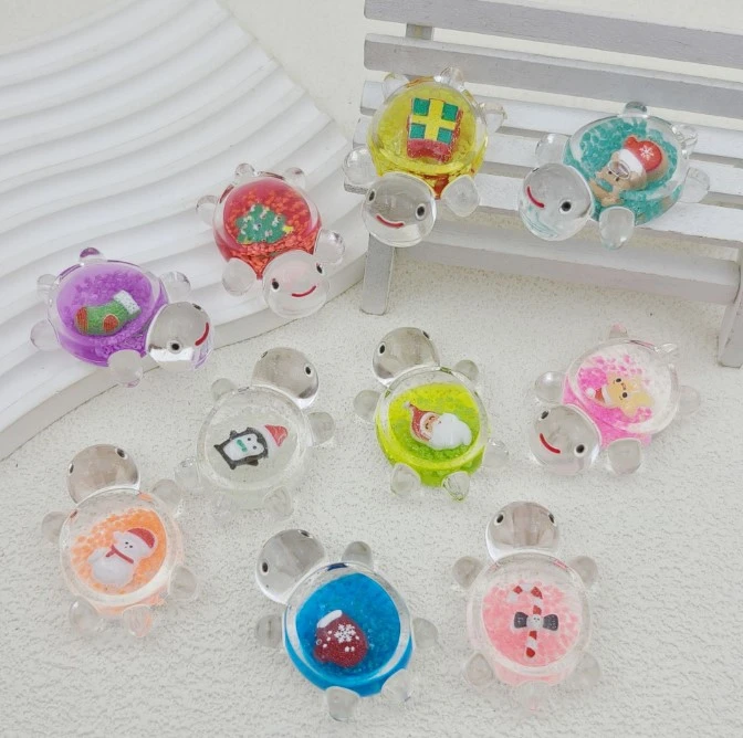 【直播拆-双许愿色】圣诞夜光乌龟对对碰DIY创意盲盒类桌面摆件