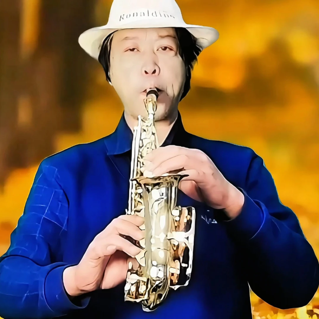 MIDI高音萨克斯纯黄铜漆金专业降B小型高音弯管儿童成人木管乐器