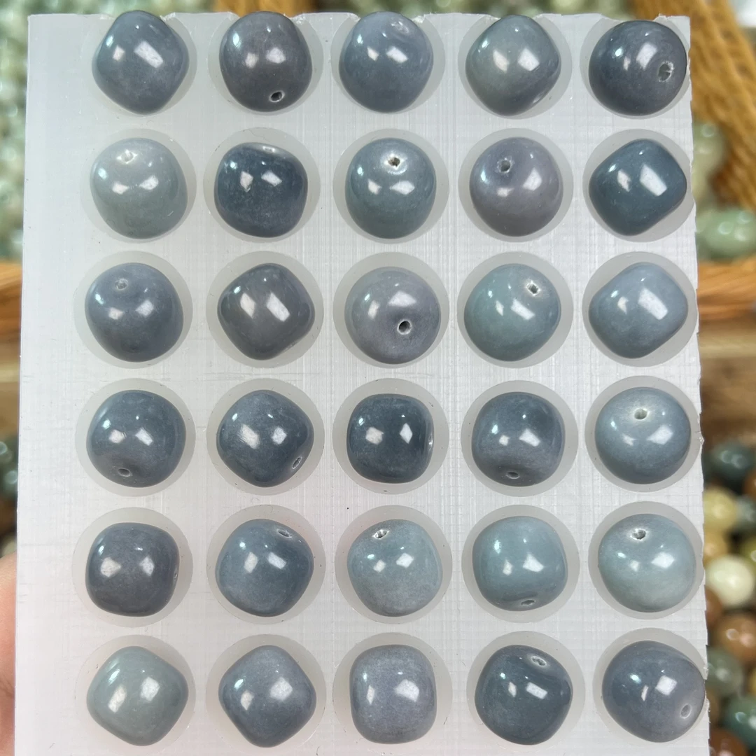 【年底大促】墨染 13mm桶珠菩提阴皮陈年老料散珠DIY