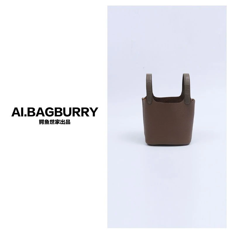 AI.BAGBURRY2024秋冬新款雅丹女士真皮百搭时尚鳄鱼皮篮子包
