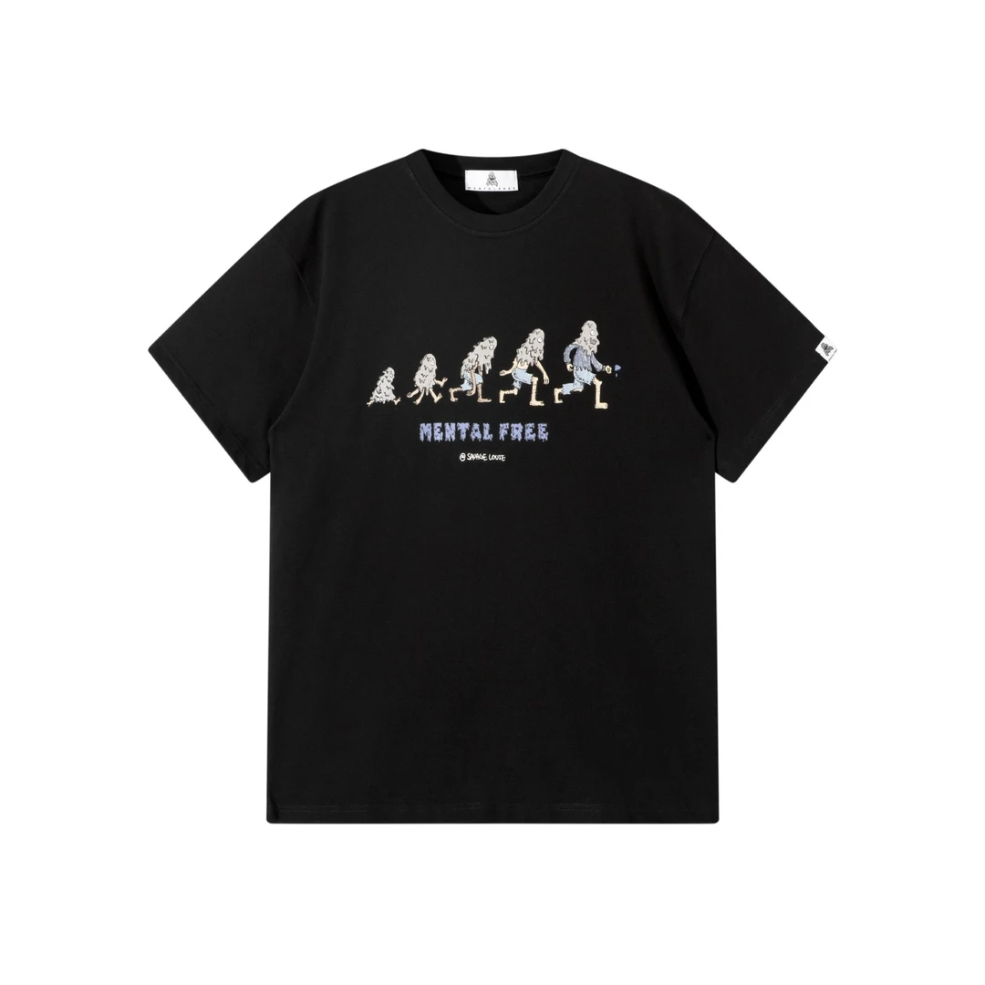 MENTAL FREE 23SS  阿野进化论短袖T恤