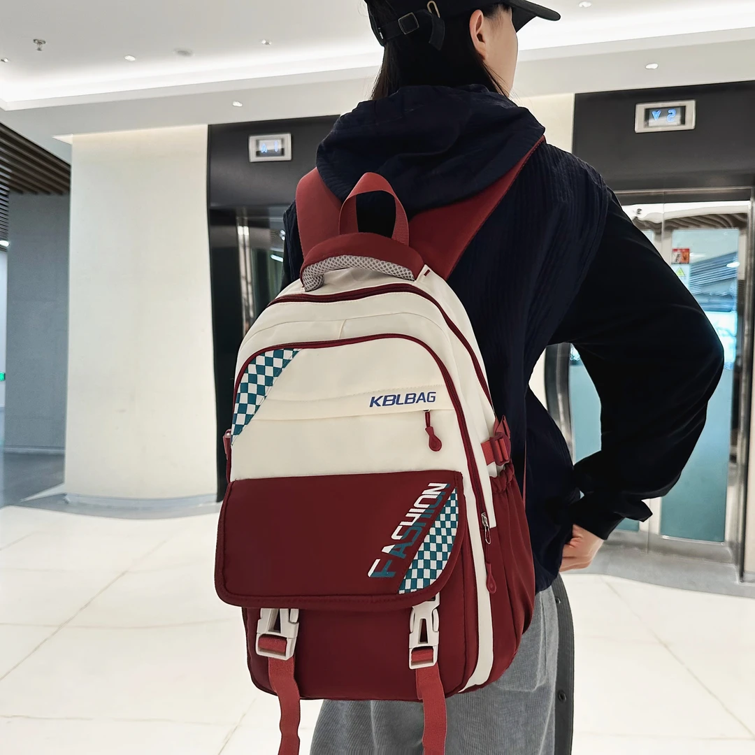 双肩包初高中学生新款书包大学生上课通勤简约背包户外旅行电脑包