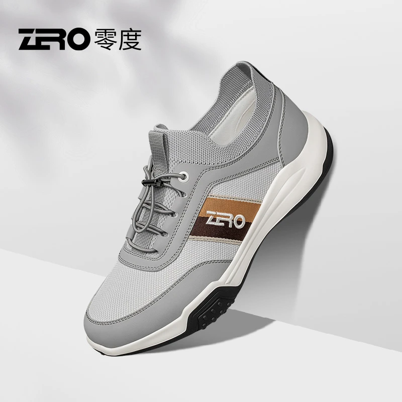 意大利零度男鞋透气跑步百搭轻便旅游男士飞织网面男士皮鞋1892