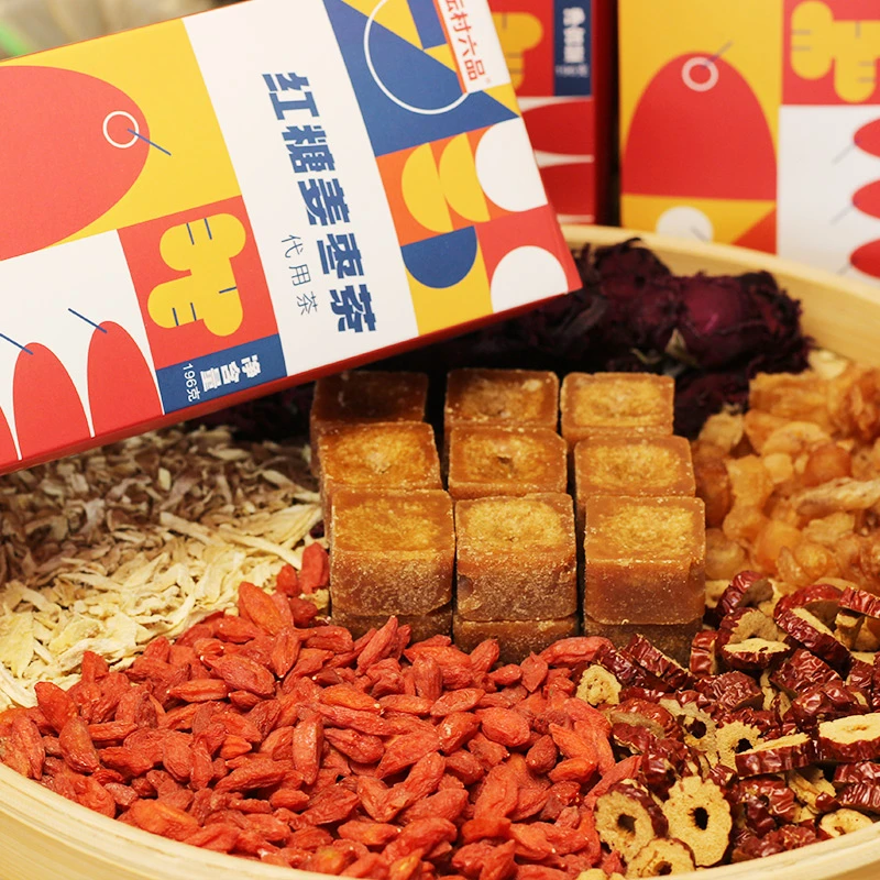 【秐村六品】红糖姜枣茶/有红糖红枣枸杞小黄姜桂圆墨红玫瑰