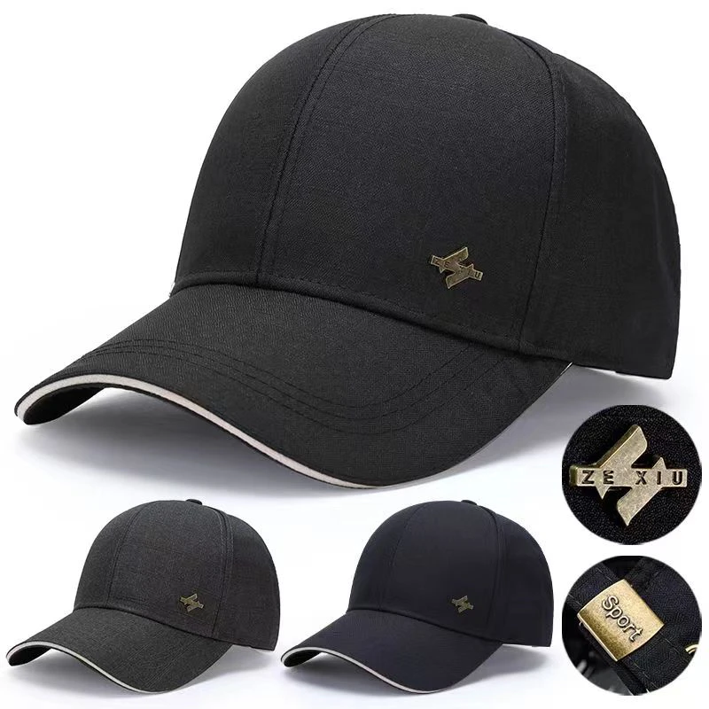 帽子中老年青年户外休闲百搭棒球帽夏天透气韩版时尚鸭舌帽