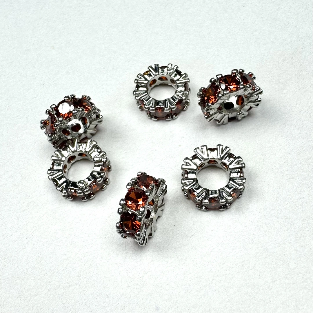 【单拍】满锆锆石镶嵌高保铜镀隔片配饰diy配件