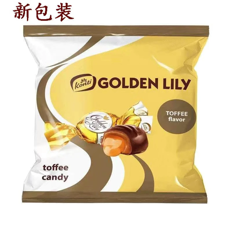 俄罗斯炼乳夹心巧克力 金百合贵妃糖 巧克力夹心