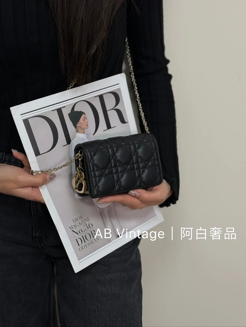95新 DIOR/迪奥 阿白奢品/Dior lady nano斜挎包