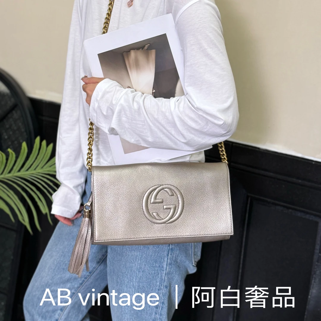 95新 GUCCI/古驰 阿白奢品/Gucci 手拿包