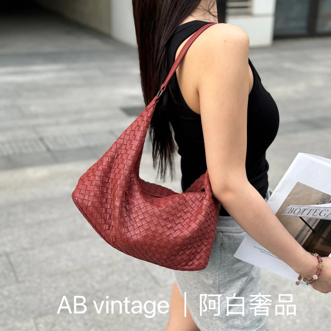 95新 BOTTEGA VENETA/葆蝶家 阿白奢品/BV 大号饭盒包