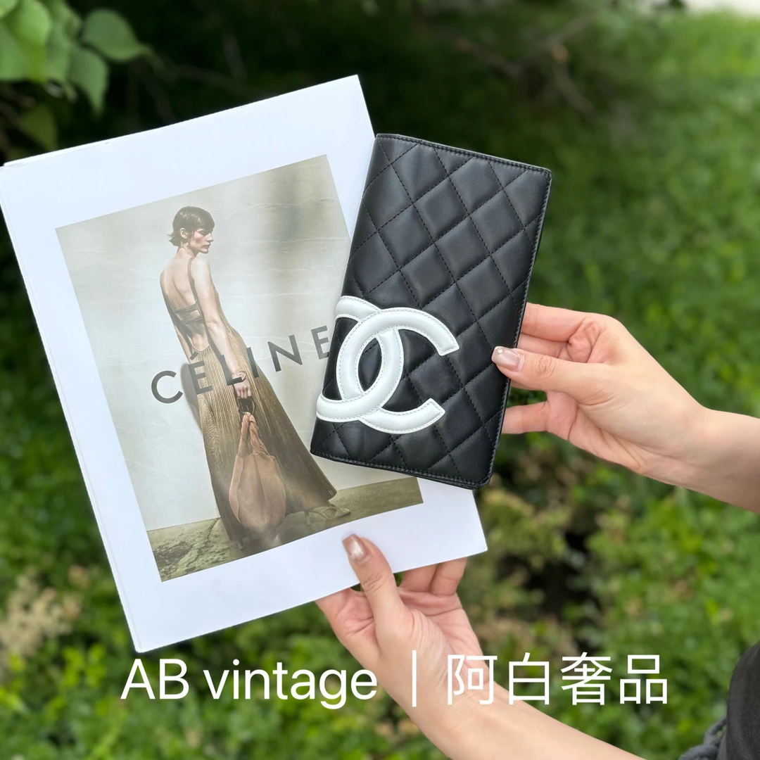 95新 Chanel/香奈儿 阿白奢品/香奈儿 熊猫色 康鹏手拿包