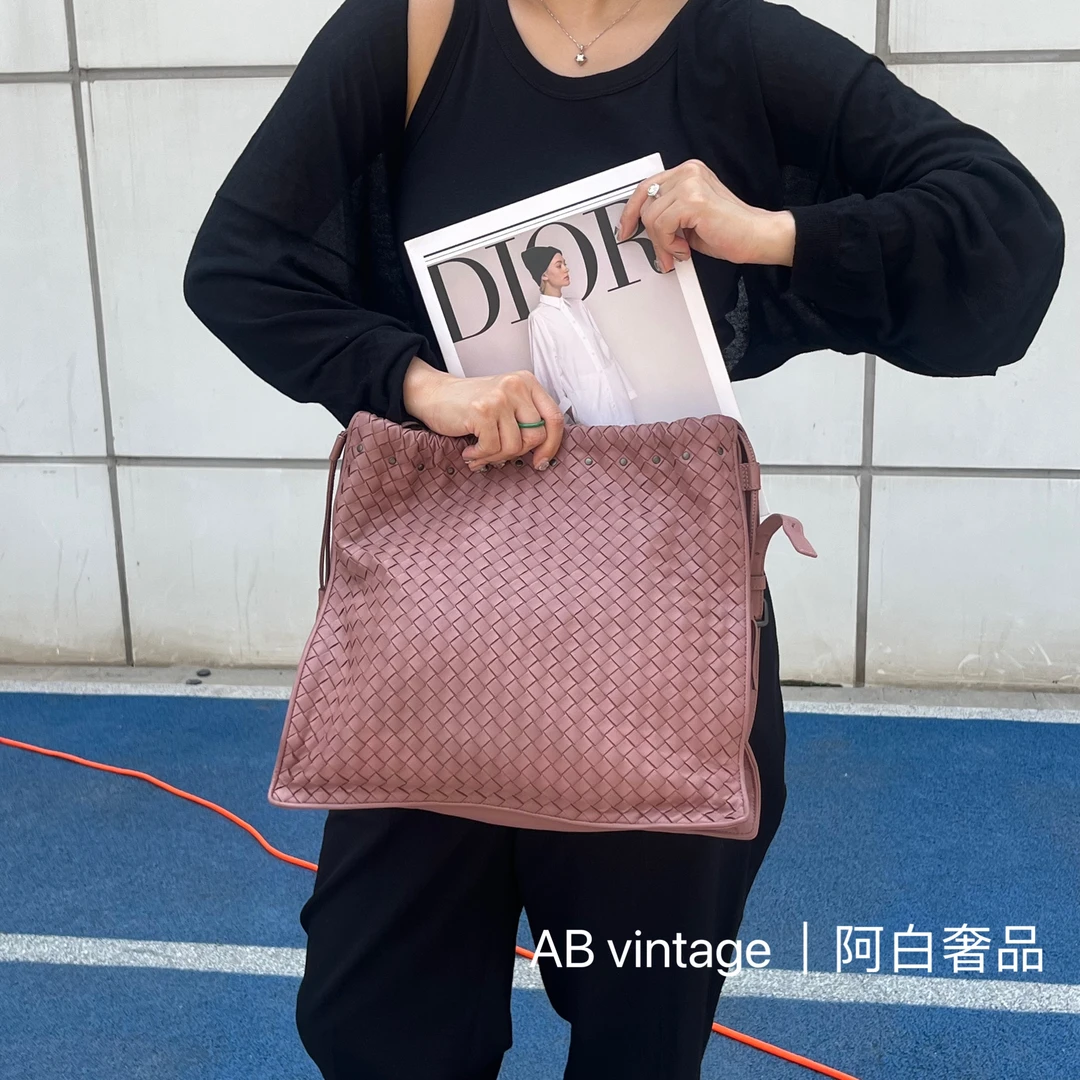 95新 BOTTEGA VENETA/葆蝶家 阿白奢品/BV 编织大福袋 斜挎包