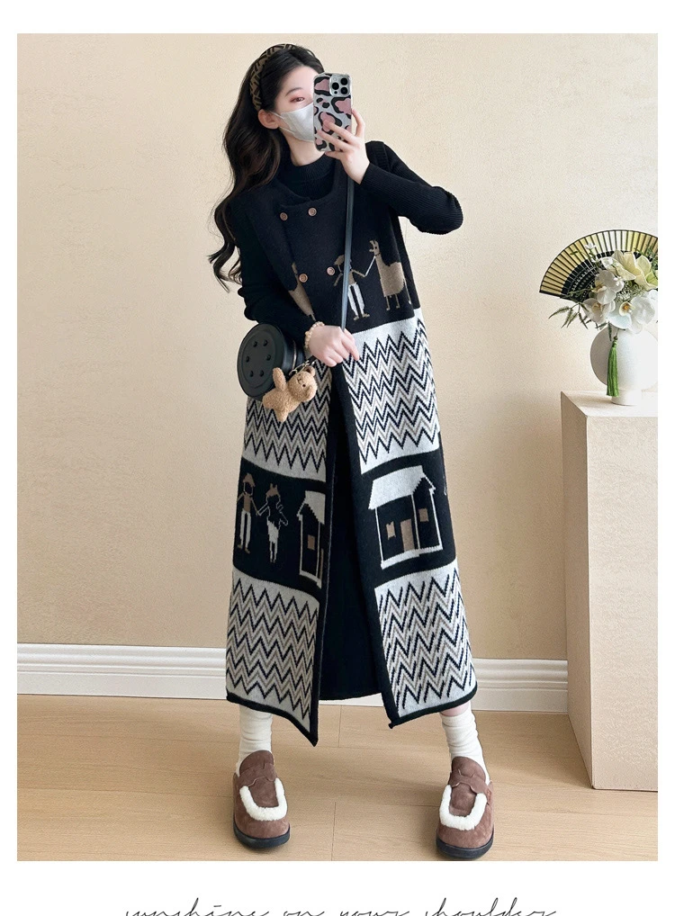 901-999【相对应编码下单】秋冬女装新款针织连衣裙高级感套装裙子