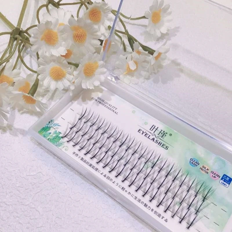 仙女朵毛夹心自然仿真小朵单簇假睫毛自己嫁接仙女款送胶水工具