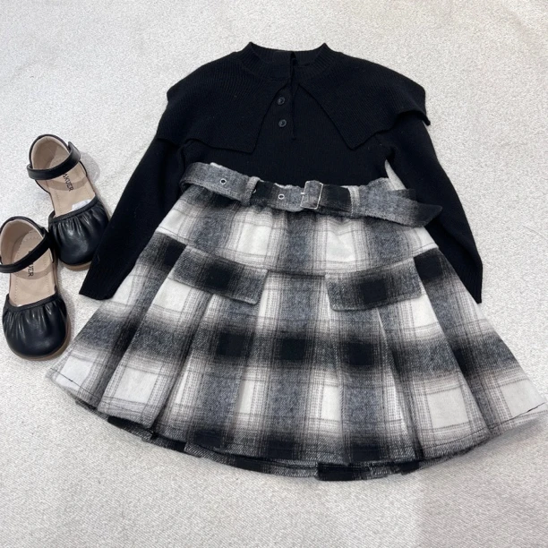 21694高端儿童新款百褶裙洋气A5-1-1