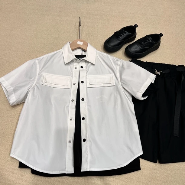 11366高端童装时尚百搭新款衬衫C16-1-2