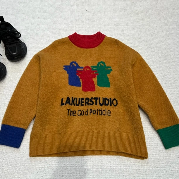 27807高端潮流时尚百搭休闲圆领毛衣B6-3-3