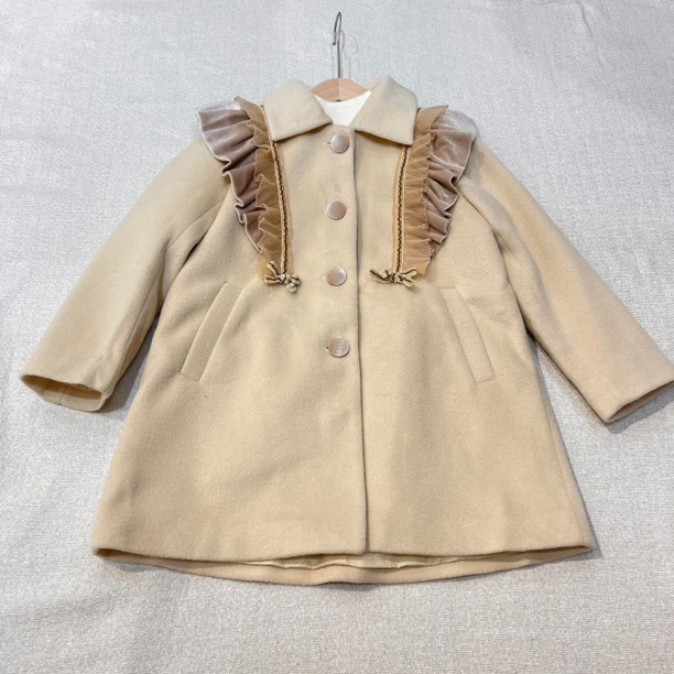 16585时尚女童洋气大衣E4