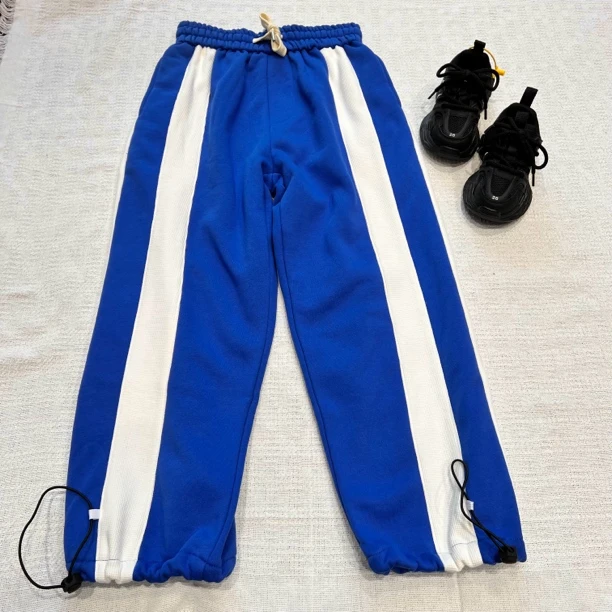 30765高端童装潮牌青少年抓绒针织裤W3