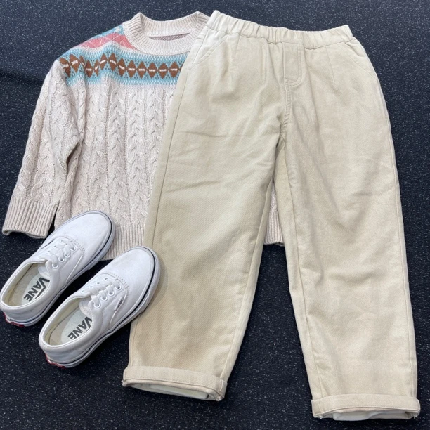 14357高端童装新款加绒裤子B12-5-3