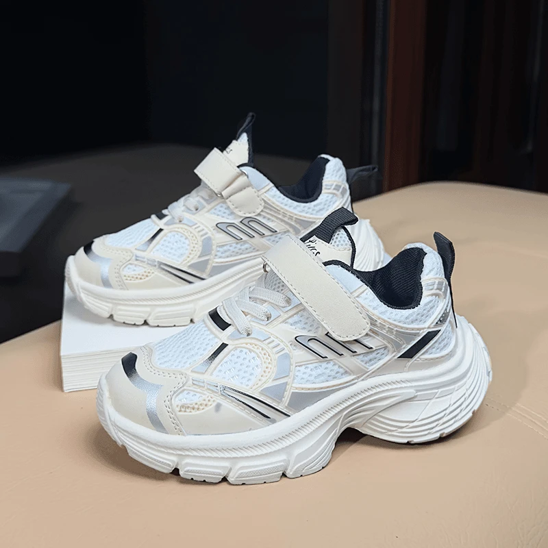 科比女童鞋春秋季2025新款老爹鞋中大童学生运动鞋男童网面休闲鞋