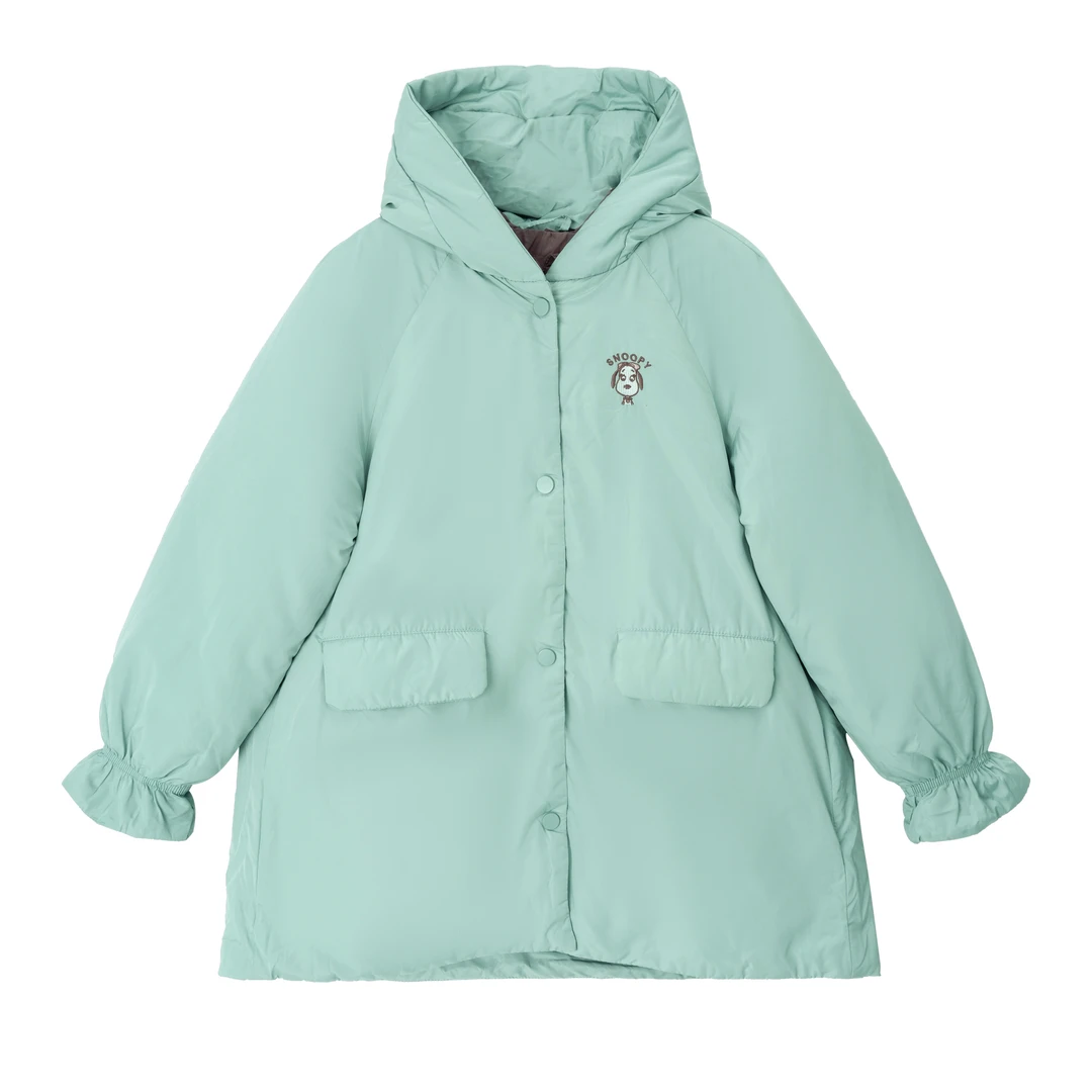 童装羽绒服中大童保暖舒适两件套中长连帽羽绒服