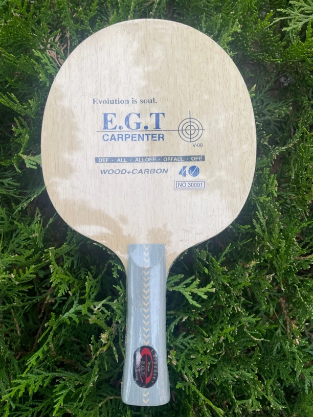 德国EGT乒乓球拍 底板6木3碳结构挥打拉球底劲有爆发力有颤劲