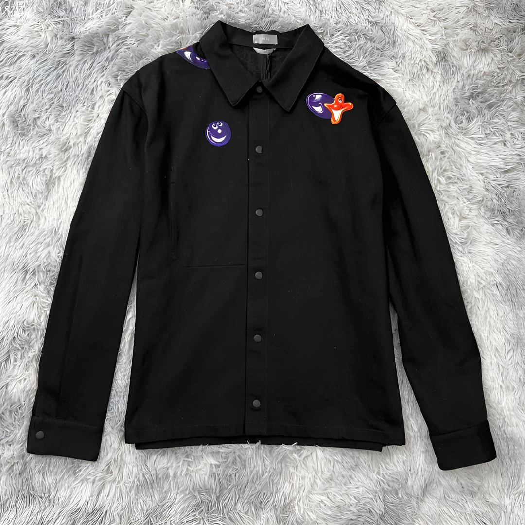 全新未使用 DIOR/迪奥 KennyScharf牛仔外套内里黑色老花100153