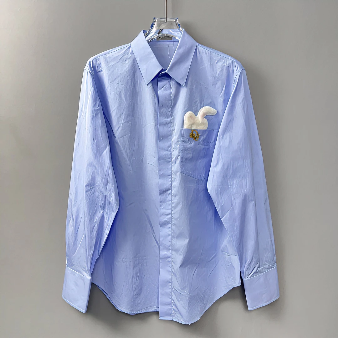 全新未使用 DIOR/迪奥 男士时尚百搭经典兔年限定款衬衫 100436