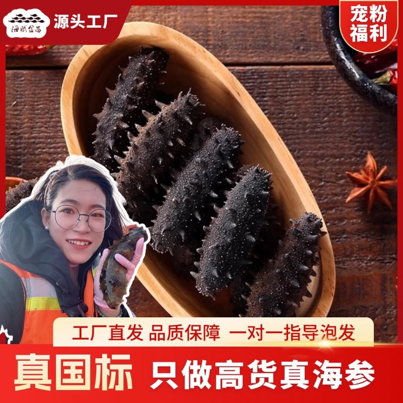【国标尾货】海参干参250g/500g正宗大连底播辽参品质