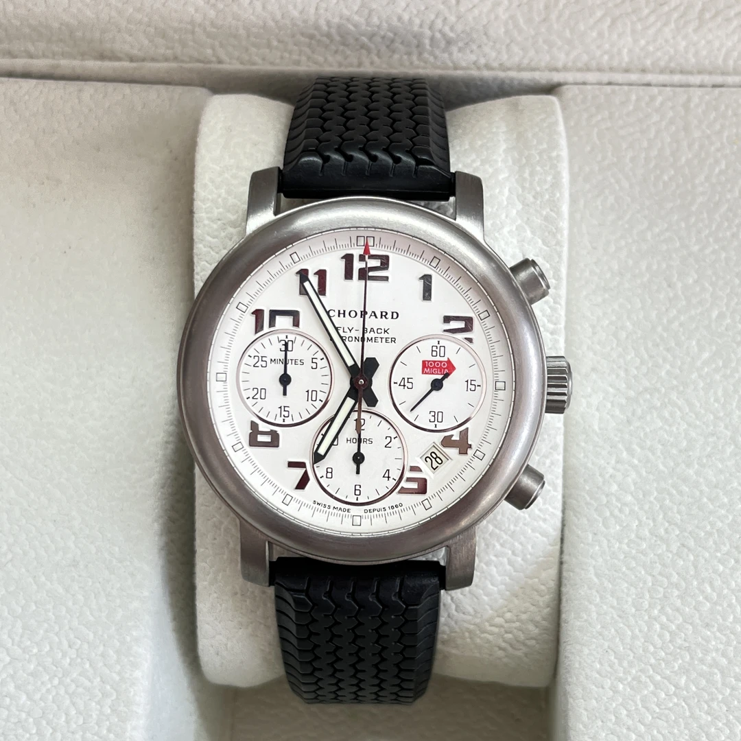 99新 Chopard/萧邦 拆单 大颂名品/萧邦/表径40/钛金属/男表胶带