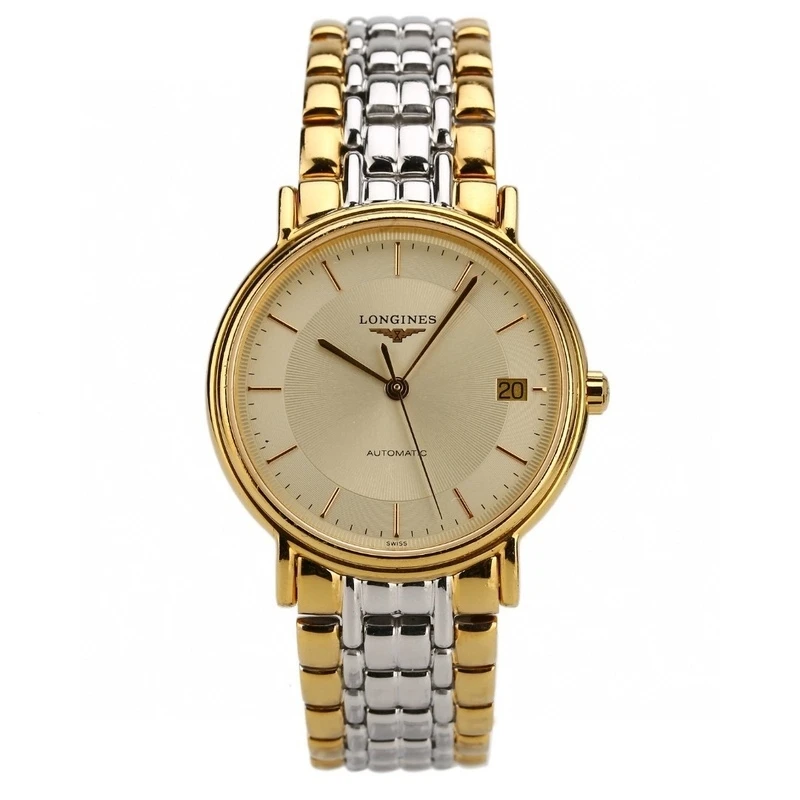 99新 Longines/浪琴 大颂名品/瑰丽/表径34.5/金盘/时尚表款