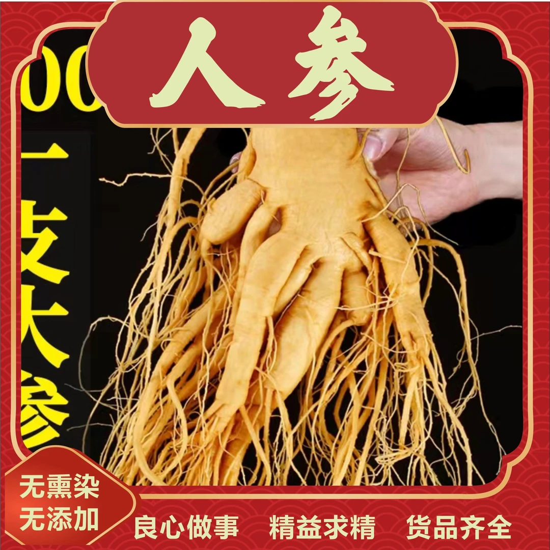 甄选优质大老龄参长白山人参保鲜参高品质营养煲汤泡酒滋补佳品