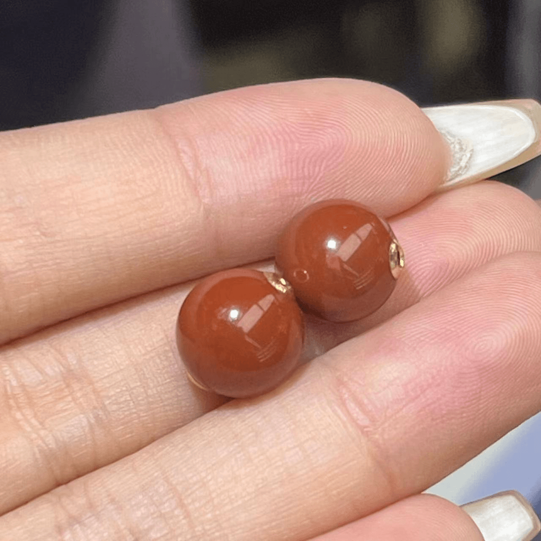 【千万家珠宝】1 18k南红单珠10mm（发一）（多样性发货-1FABD0