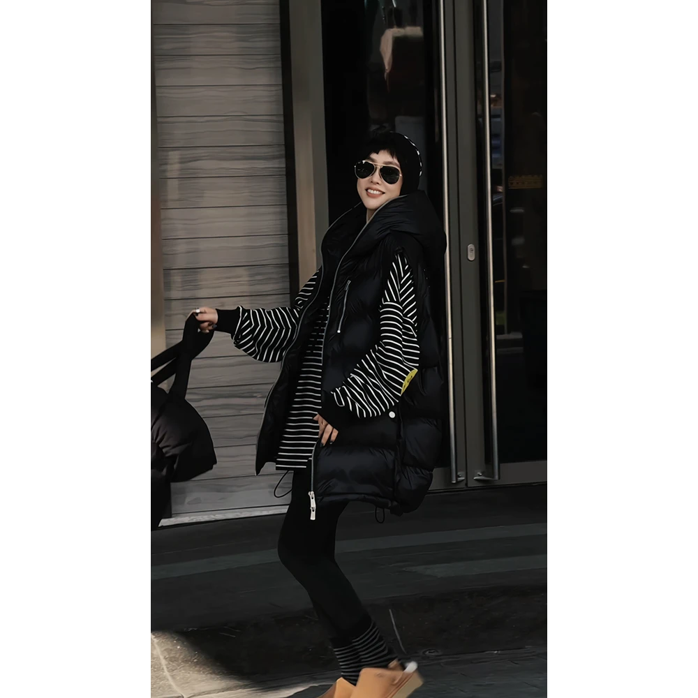 2024新款JVM定制19117时尚百搭连帽织带羽绒马甲9.11