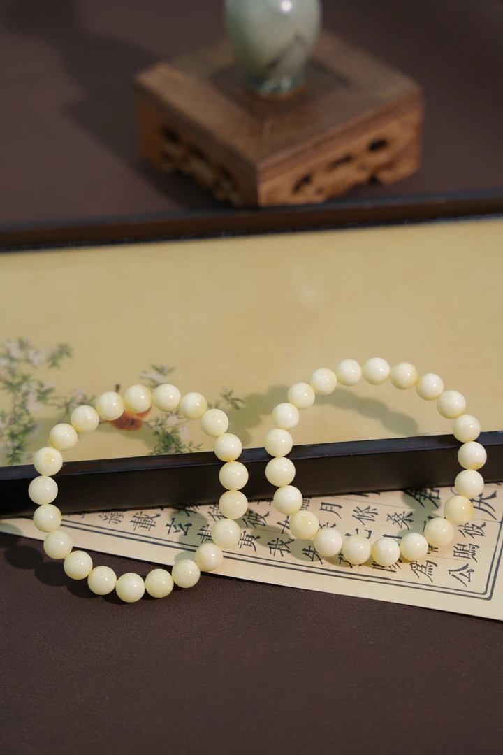 8+白蜡圆珠手串素串JQY5710711多样性发一件