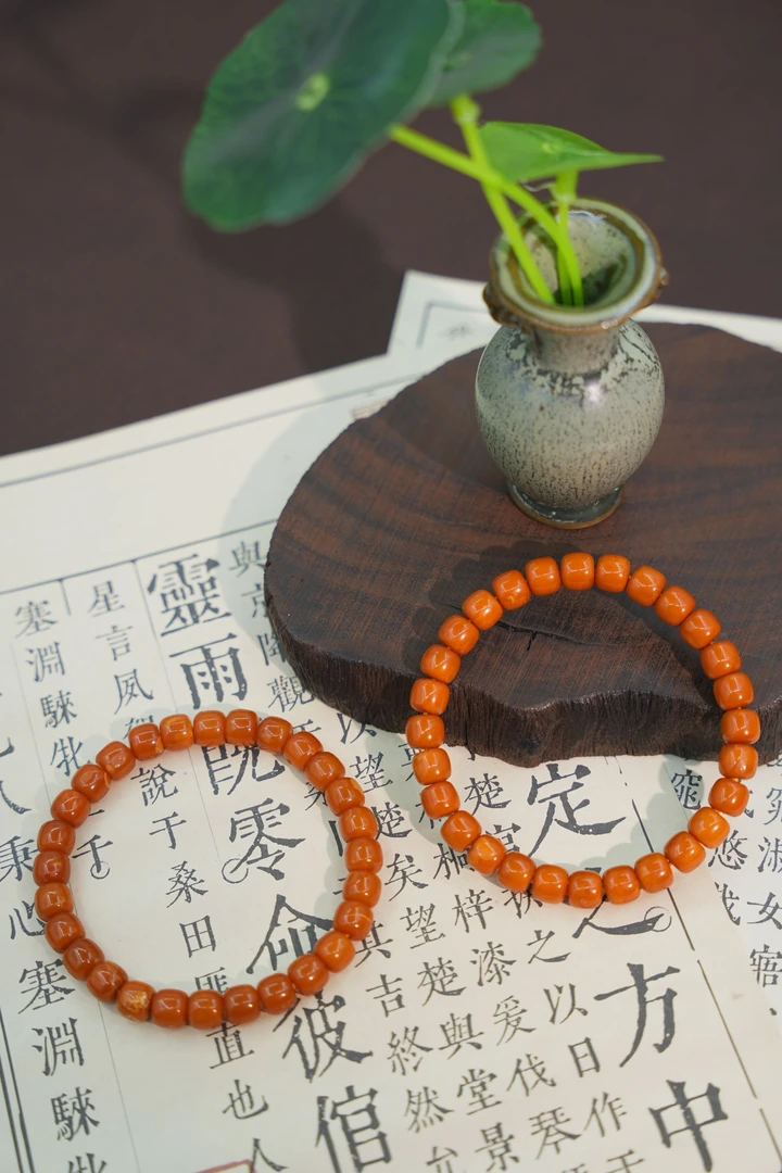 7+老蜡老型珠手串JZF3520901多样性发一件