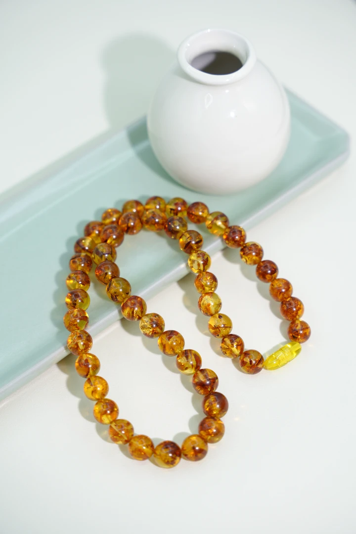 10+花珀圆珠妈妈链YB8905903多样性发一件