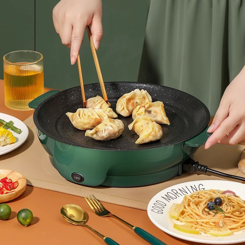 烤肉专用电烤盘多功能烤肉盘韩式电煎盘宿舍家用无烟不粘锅煎锅